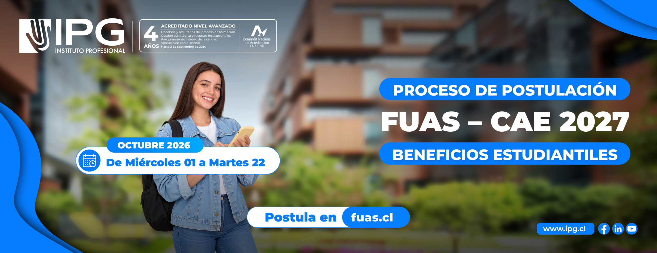 postula a los beneficios estudiantiles del 1 al 22 de octubre de 2026 en fuas.cl